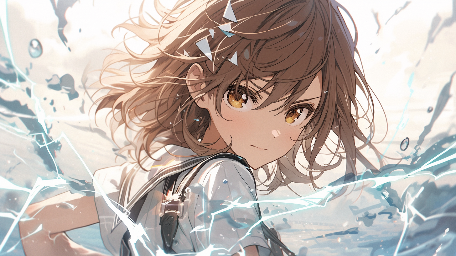 MJ 绘画动漫少女电脑壁纸