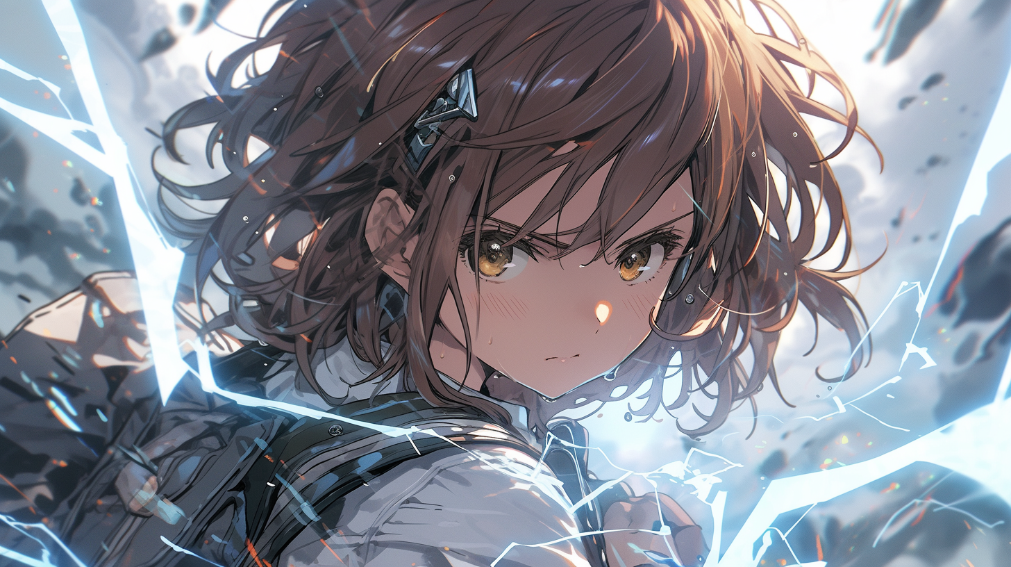 MJ 绘画动漫少女电脑壁纸