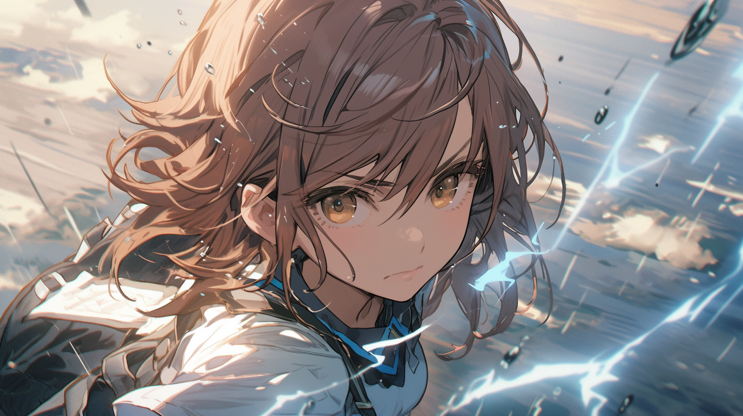 MJ 绘画动漫少女电脑壁纸